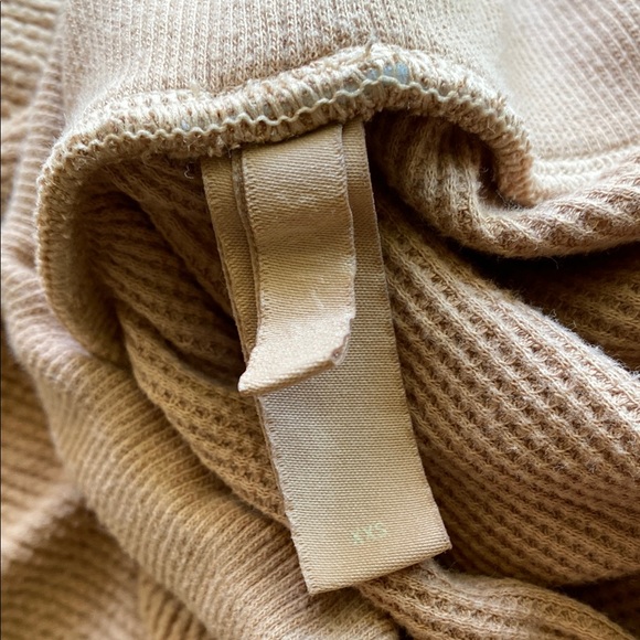 SKIMS Waffle Knit Joggers High Rise Loungewear Casual Sweatpants Tan‎ - Picture 4 of 5